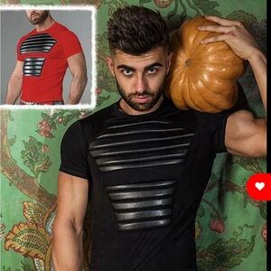 MASKULO T-SHIRT ARMORED SPANDEX WITH FRONT PADS TP11-90-S